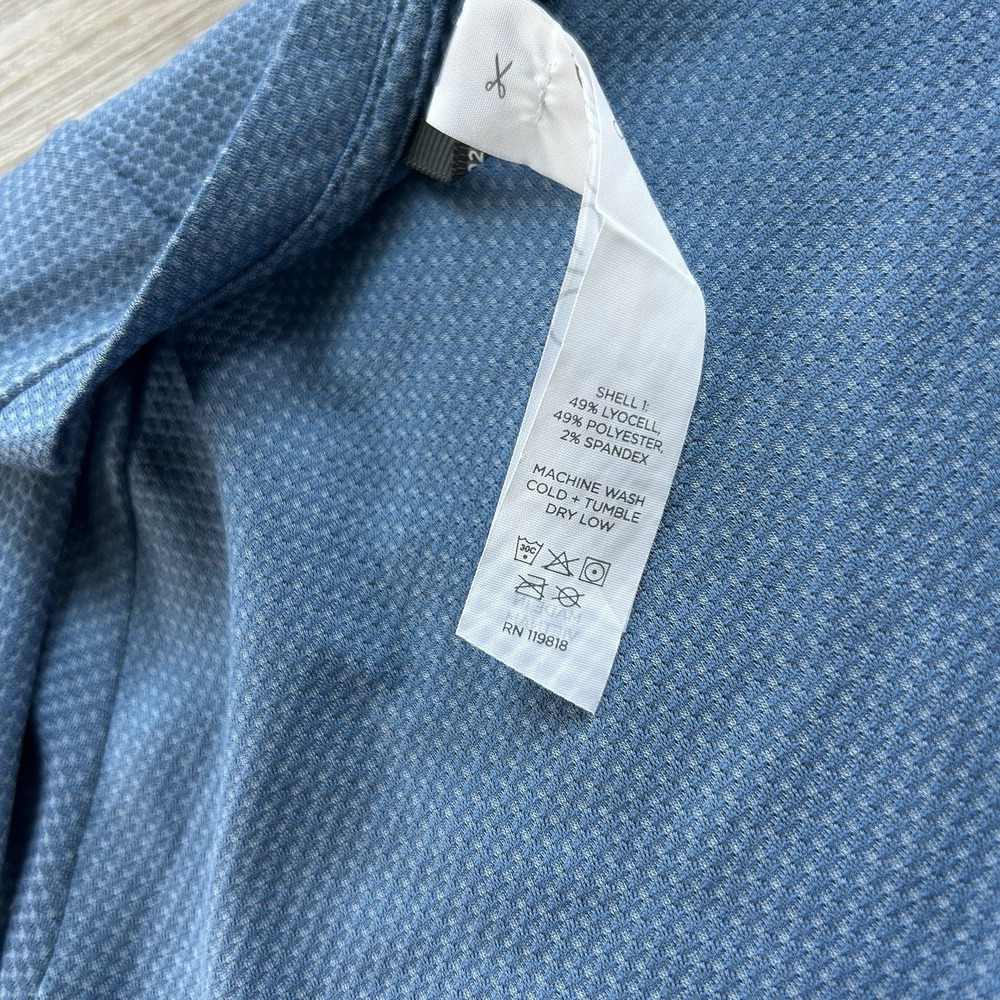 NWT Oiselle Size 2 Flyout Long-Sleeve Top Stratus Blue Thumbholes Polartec - Picture 7 of 11